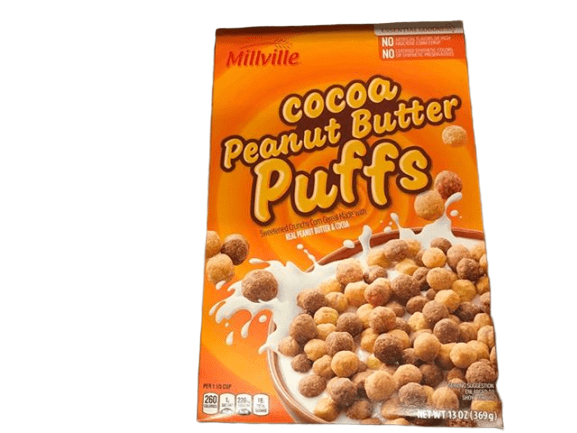 Millville Cocoa PB Puffs Cereal 13oz/368g – US2U Johnsonville