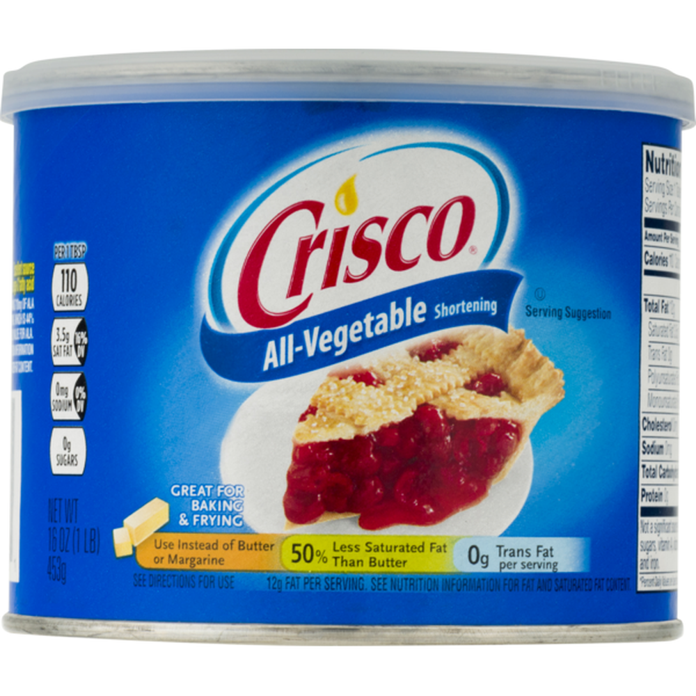 Crisco All Vegetable shortening 16oz/453g US2U Johnsonville