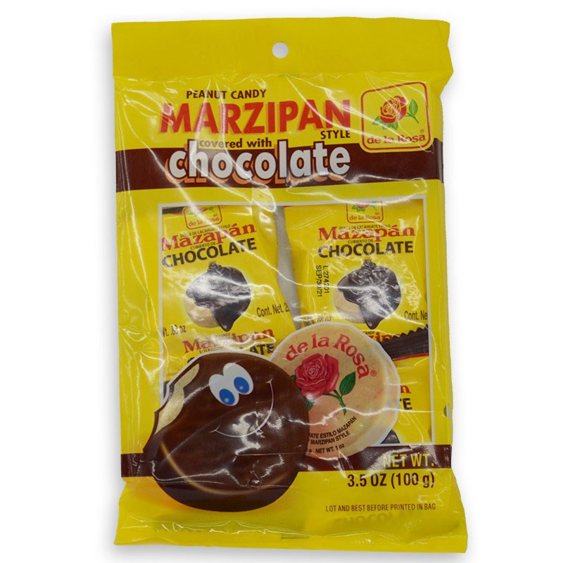 De La Rosa Mazapan Chocolate covered 4ct 3.5oz US2U Johnsonville