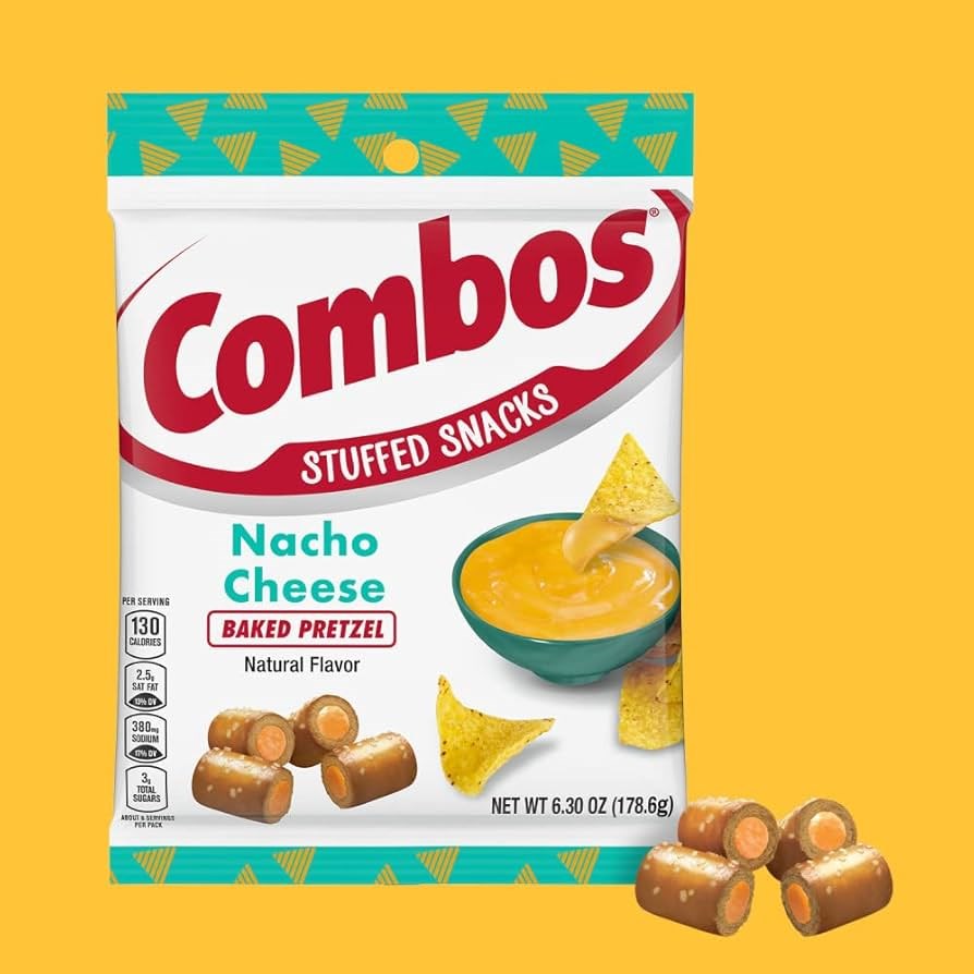 Combos Pretzel Nacho Cheese 6.3oz/178.6g (Best by July 2025)