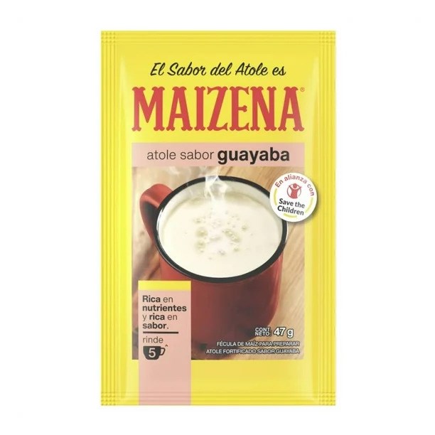 Maizena Guayaba /Guava Fortified Corn Starch Beverage 1.6oz/47g