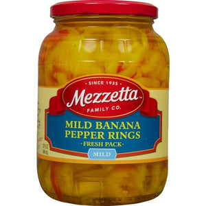 Mezzetta Mild Banana Pepper Rings Mild 32floz/946ml