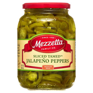 Mezzetta Sliced Tamed Jalapeno Peppers 32floz/946ml