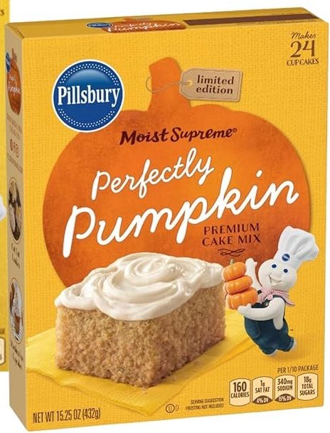 Pillsbury Cake Mix Perfectly Pumpkin 15.25oz/432g