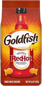Goldfish Baked Snack Crackers Franks Red Hot 6.6oz/187g (Best by 11 May 2025)