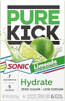 Pure Kick Hydrate Sonic Limeade Singles to Go 6pk STG 0.63oz/18g