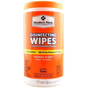 Members Mark Disinfecting Wipes Orange Scent 78count