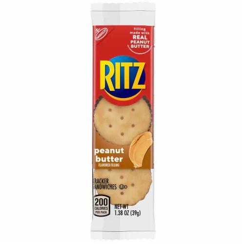 Nabisco Ritz Bits Peanut Butter 1.38oz/39g (Best by 6 Jul 2025)