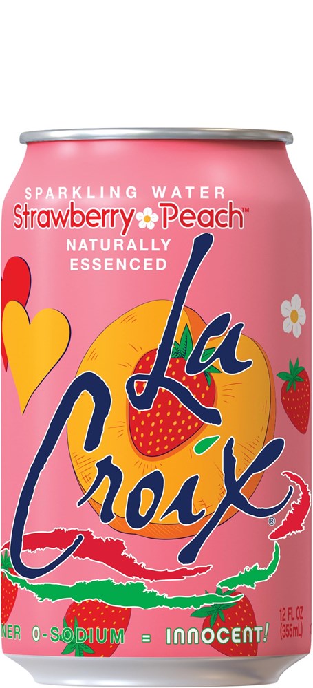 La Croix Strawberry Peach 12floz/355ml