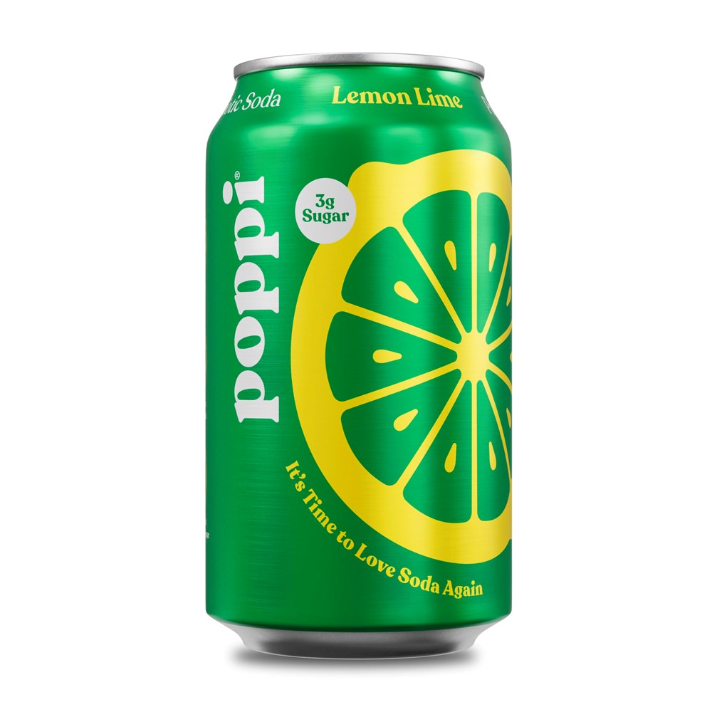 Poppi Prebiotic Soda Lemon Lime 12floz/355ml