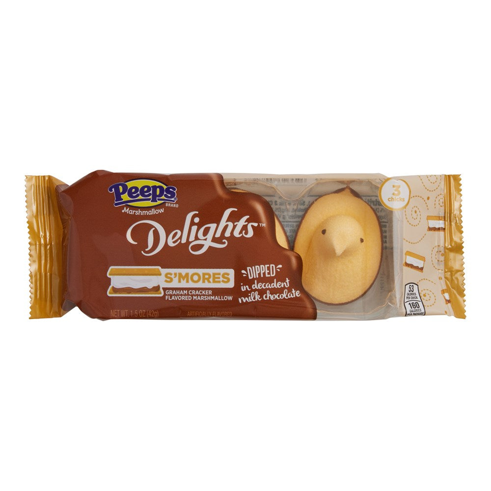 Peeps Delights Smores Chicks dipped in Chocolate 3pk