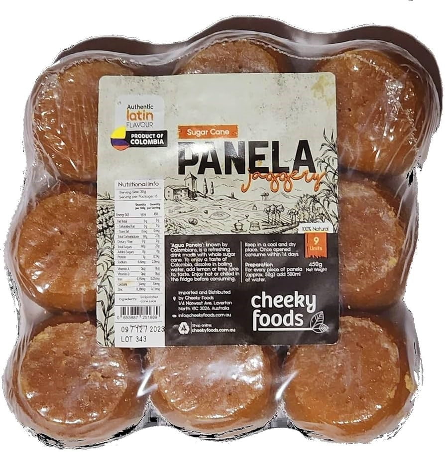 Cheeky Brown Sugar Cane pellets Panela 9 units450g