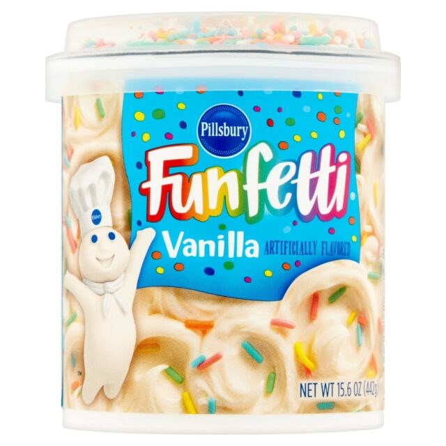 Pillsbury Funfetti Frosting Vanilla 15.6oz/442g