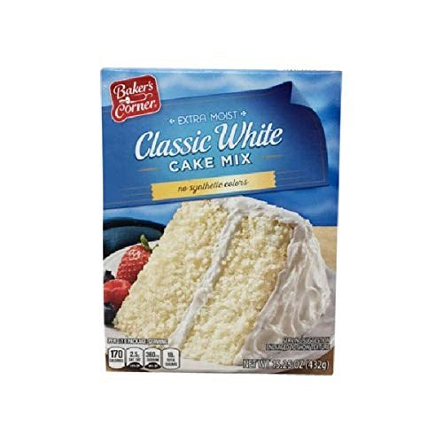 Bakers Corner Classic White Extra Moist Cake Mix 15.25oz/432g
