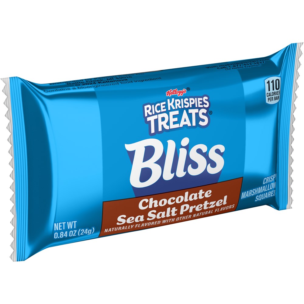 Kellogg Rice Krispies Treats Bliss Chocolate Sea Salt Pretzel 24g