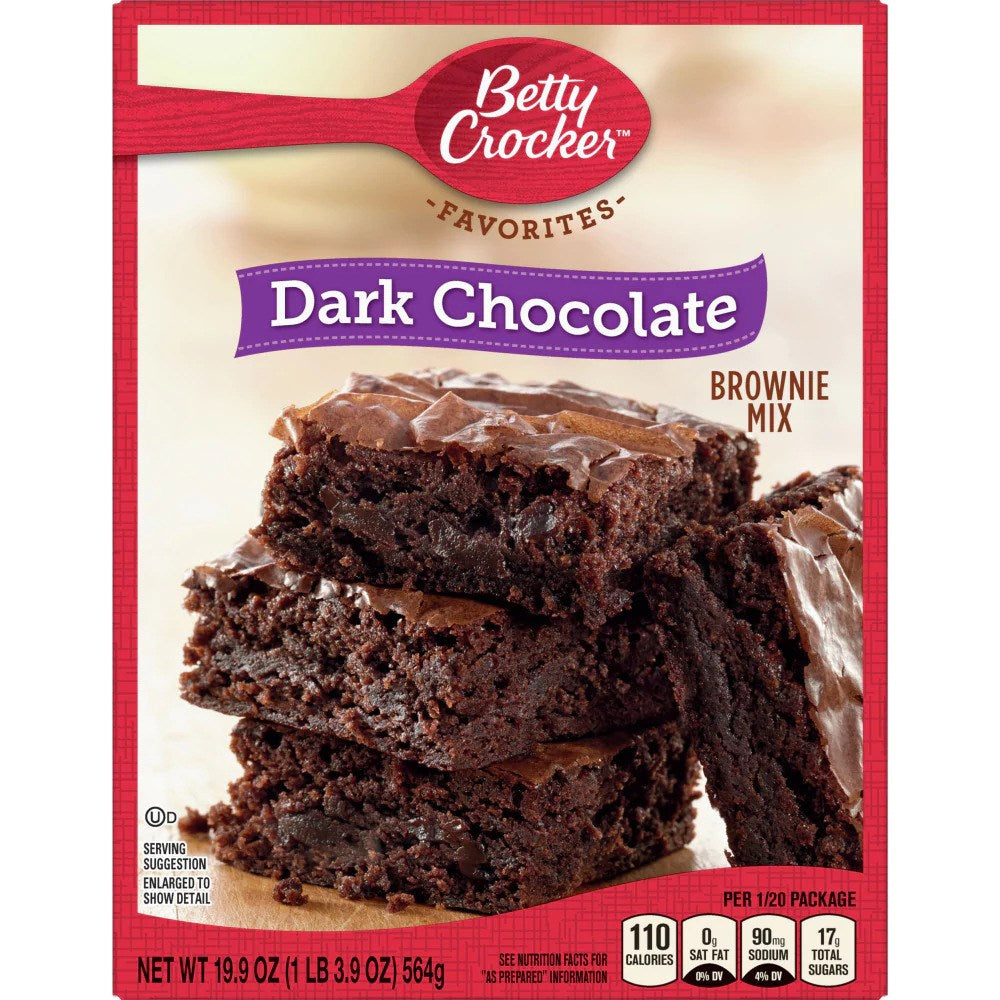 Betty Crocker Brownie Mix Favorites Dark Chocolate 19.9oz/563g