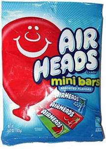 Airheads Mini Bars Assorted Flavors bag 3.62oz/102g