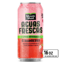 Load image into Gallery viewer, Minute Maid Aguas Frescas Strawberry Juice beverage 16floz/473ml
