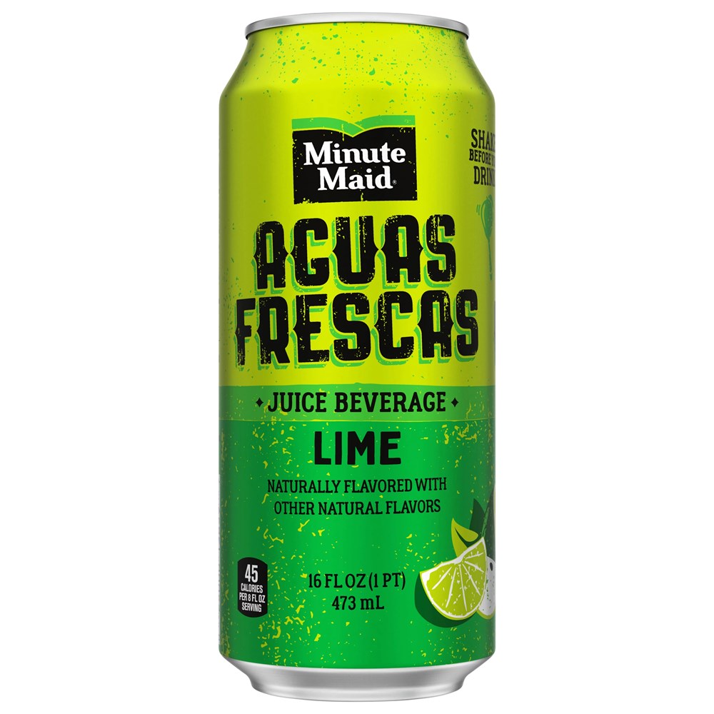 Minute Maid Aguas Frescas Lime Juice beverage 16floz/473ml
