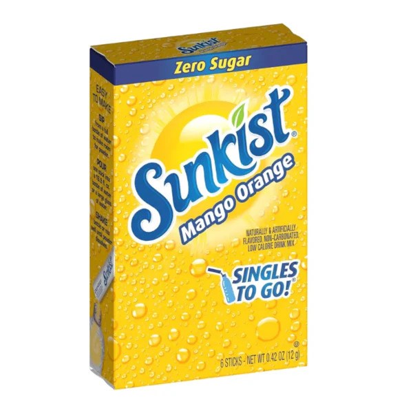 Sunkist Mango Orange Singles to Go 6pk STG 0.42oz/12g