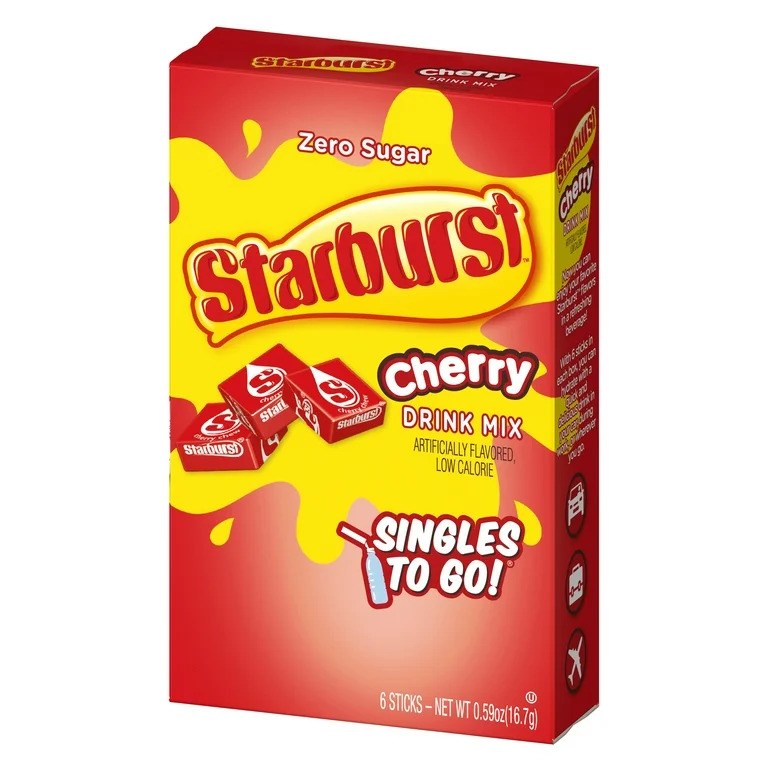 Starburst Singles to go Cherry 6pk STG 0.59oz/16.7g