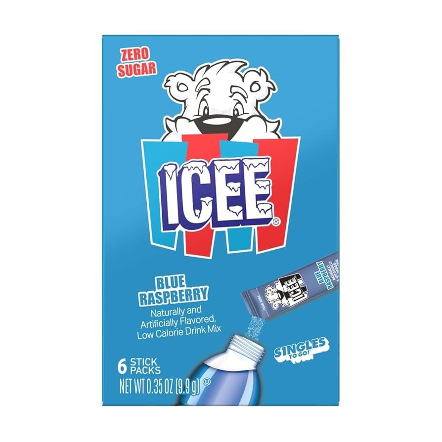 Icee Blue Raspberry Singles to Go 6pk STG 0.35oz/9.9g