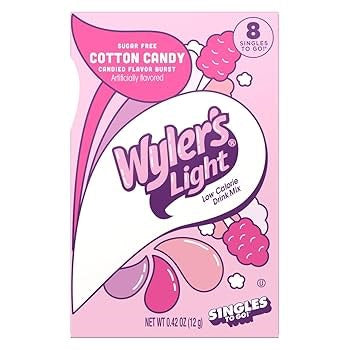 Wylers Light Singles to go Cotton Candy SF 8pk STG 0.42oz/12g
