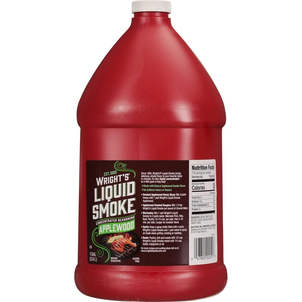 Wrights Liquid Smoke - Applewood 128floz/3.8l