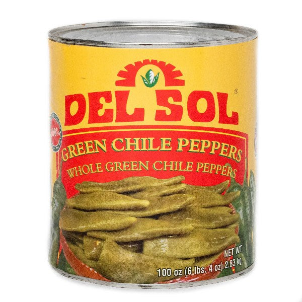 Del Sol Green Chiles Whole 100oz/2.83kg