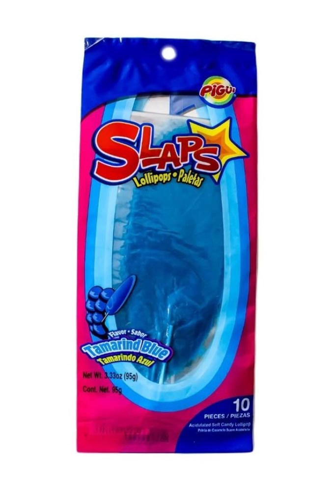 Slaps Lollipops Tamarind Blue 10 piece
