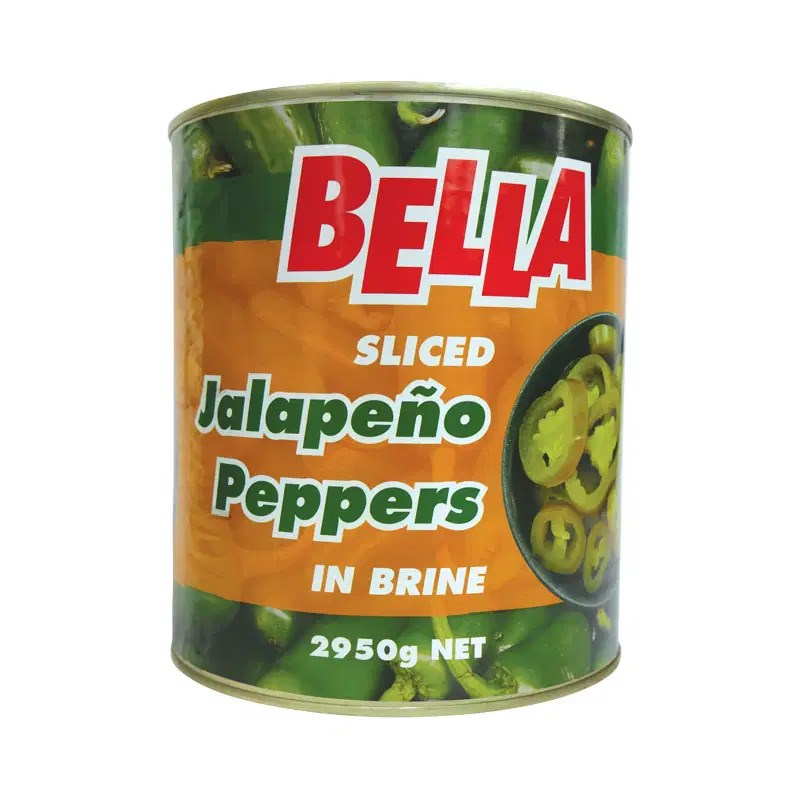 Bella Jalapeno Peppers Sliced in Brine 2950g