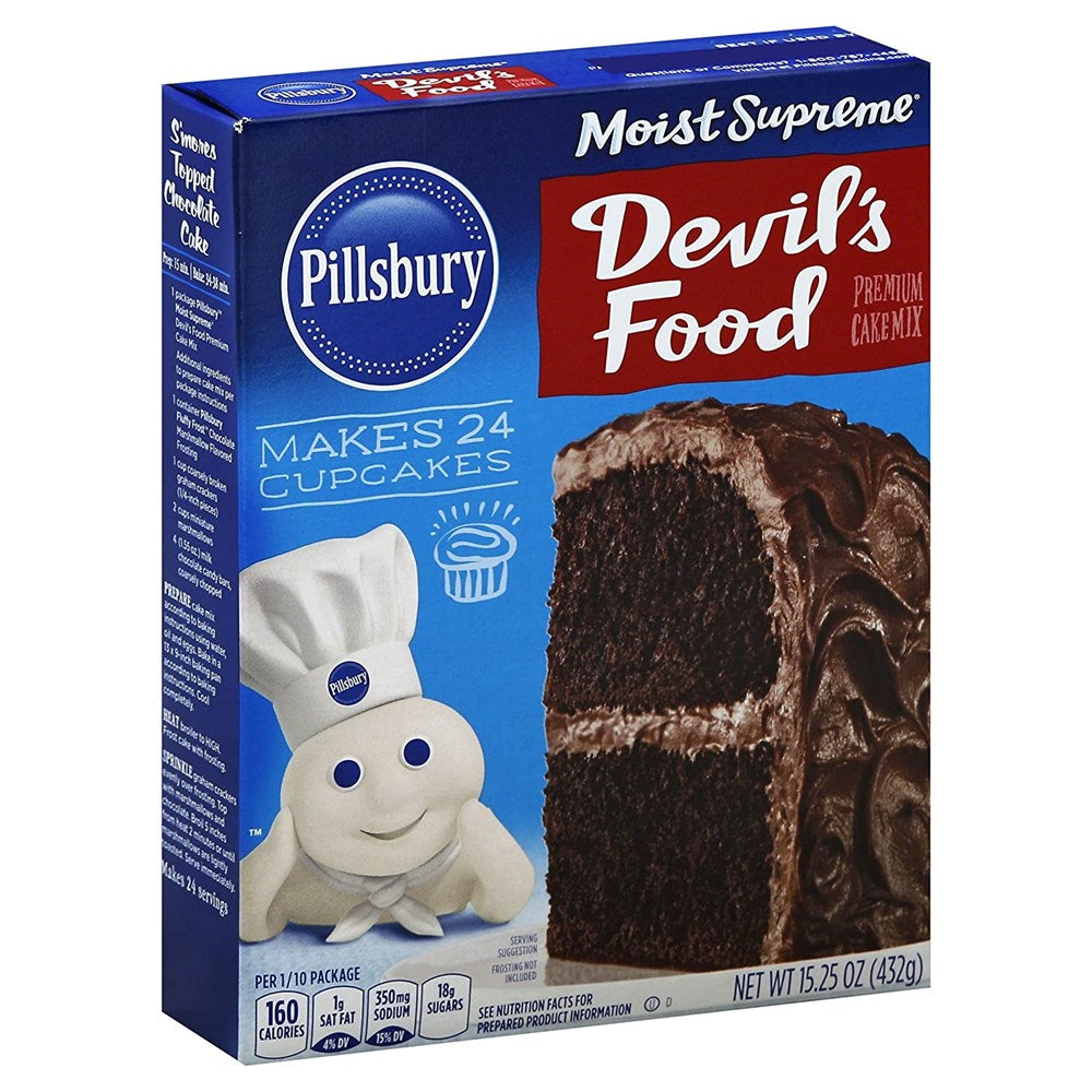 Pillsbury Cake Mix Premium Devils Food 15.25oz/432g