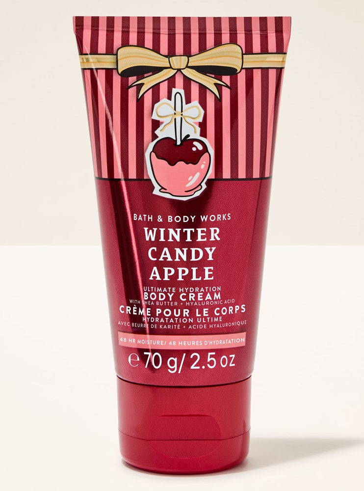 B&BW Body Cream Travel Winter Candy Apple by Bath & Body Works 2.5oz/70g