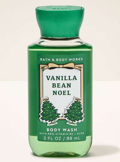 B&BW Body Wash Travel Vanilla Bean Noel by Bath & Body Works 3floz/88ml