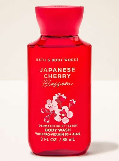 B&BW Body Wash Travel Japanese Cherry Blossom by Bath & Body Works 3floz/88ml