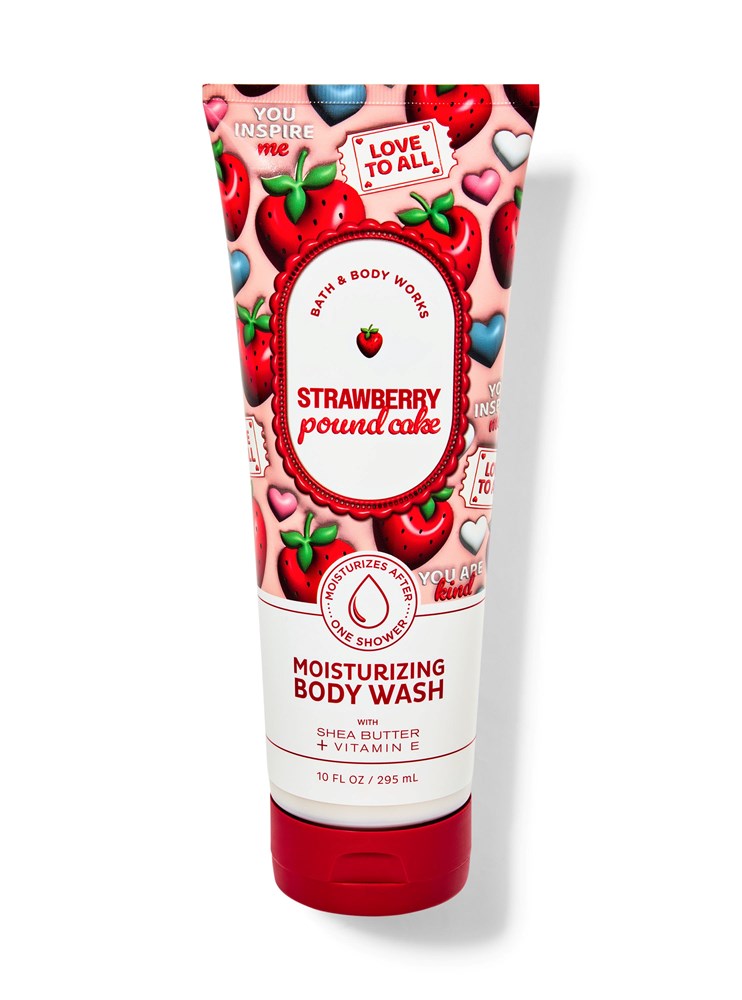 B&BW Moisturizing Body Wash Strawberry Pound Cake by Bath & Body Works 10floz