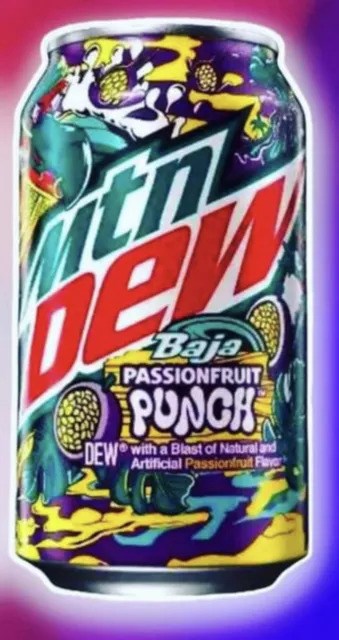 Mountain Dew Baja Passionfruit Punch 355ml