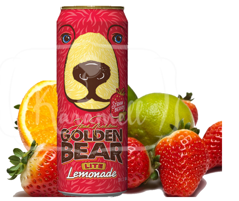 Arizona Golden Bear Lite Lemonade Strawberry can 23floz/680ml