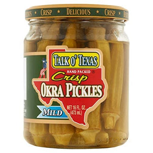 Talk O Texas Okra Pickled Mild 16floz/473ml