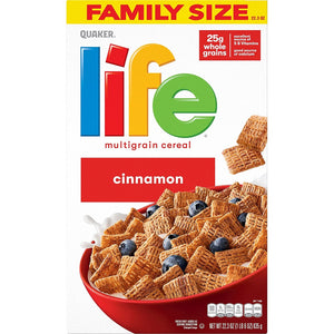 Quaker Life Cinnamon 22.3oz/635g Best By Jan 2025