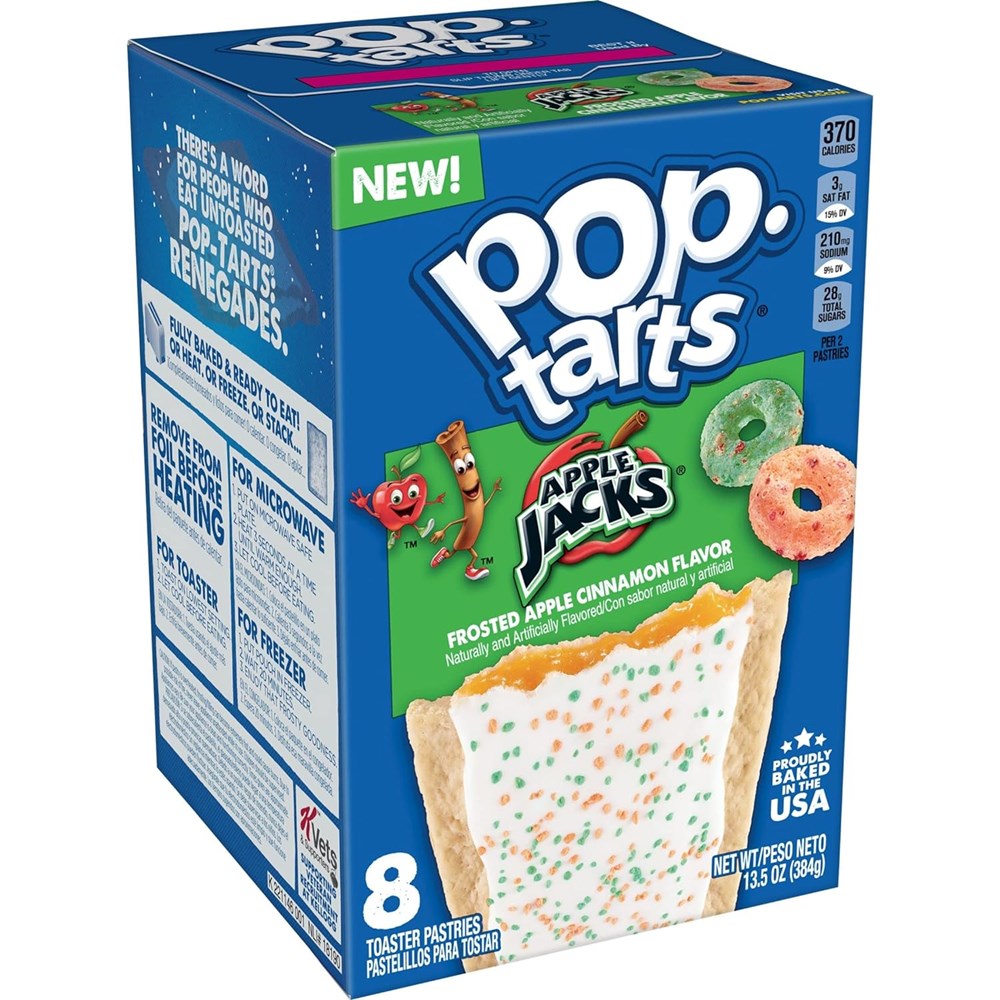 Pop Tarts - 8pk Frosted Apple Jacks 13.5oz/384g (Best by 12 Jun 2025)