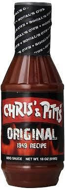 Chris & Pitts Original  BBQ Sauce 18oz/510g
