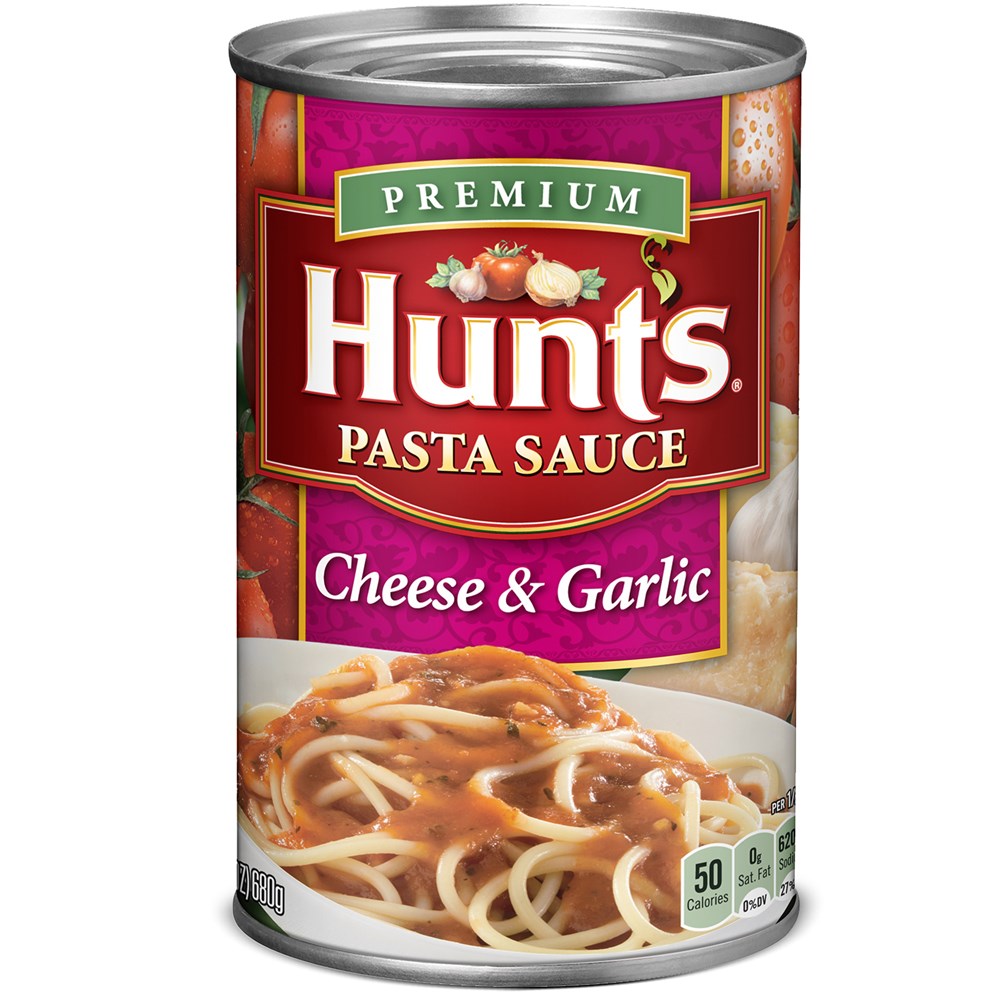Hunts Pasta Sauce Cheese & Garlic 24oz/