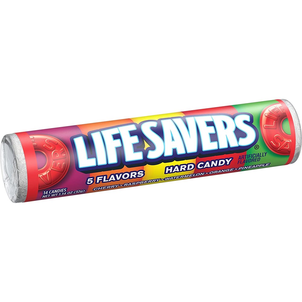 Life Savers Hard Candy 5 Flavor tube 1.14oz/32g
