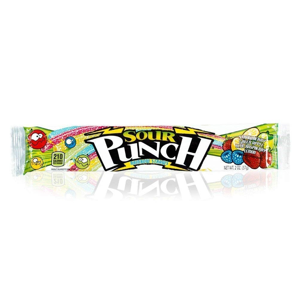 Sour Punch Straws Rainbow 2oz/57g