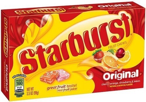 Starburst Fruit Chews Original TBX 2.07oz