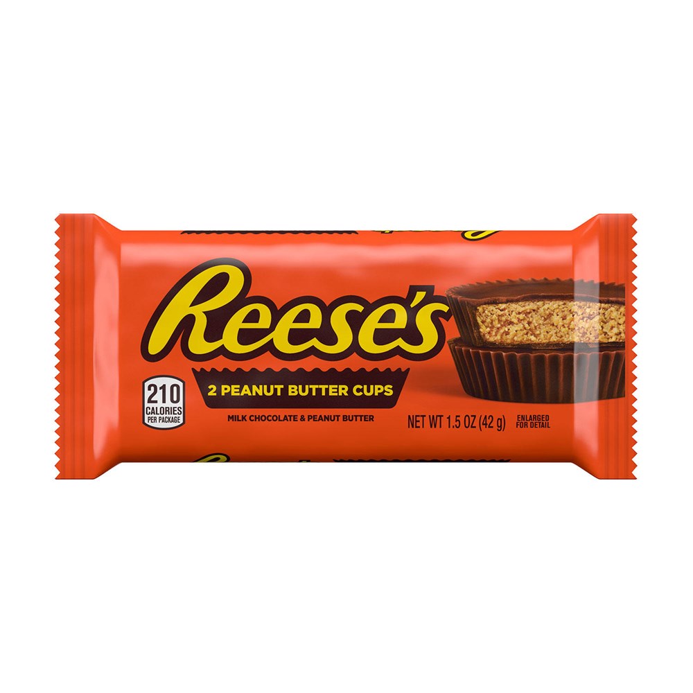 Reeses 2 Peanut Butter Cups 1.5oz/42.5g SEP 25