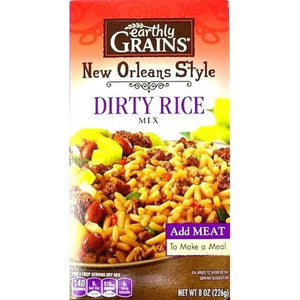 Earthly Grains New Orleans Style Dirty Rice (Best By 13 January 2026)  8oz/226g