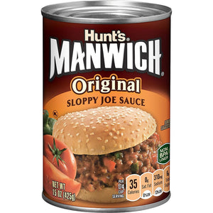 Hunts Manwich Original Sloppy Joe Sauce 15oz/425g (Best by 27 Aug 2025)