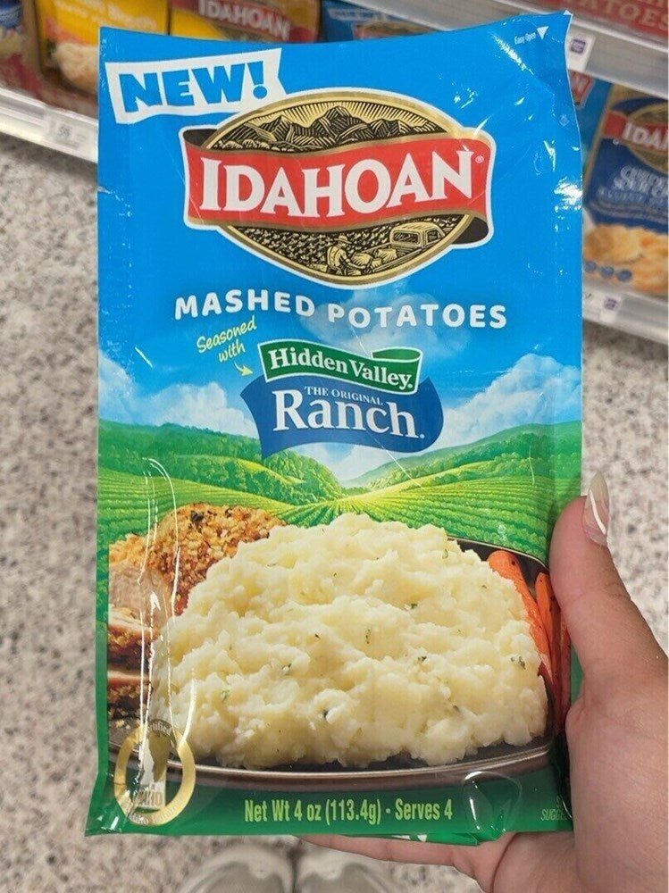 Idahoan Mashed Potatoes Seasoned with Hidden Valley Ranch 4oz/113.4g